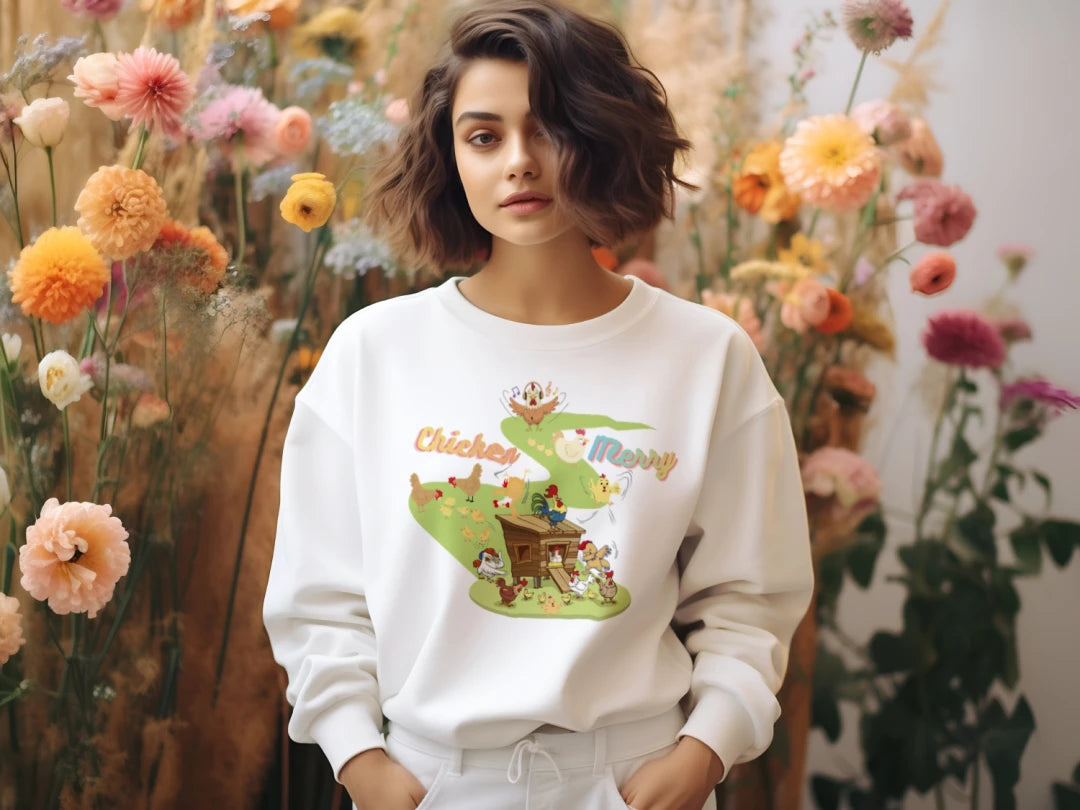 Chicken Merry Sweatshirt
