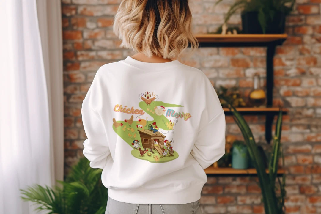 Chicken Merry Sweatshirt