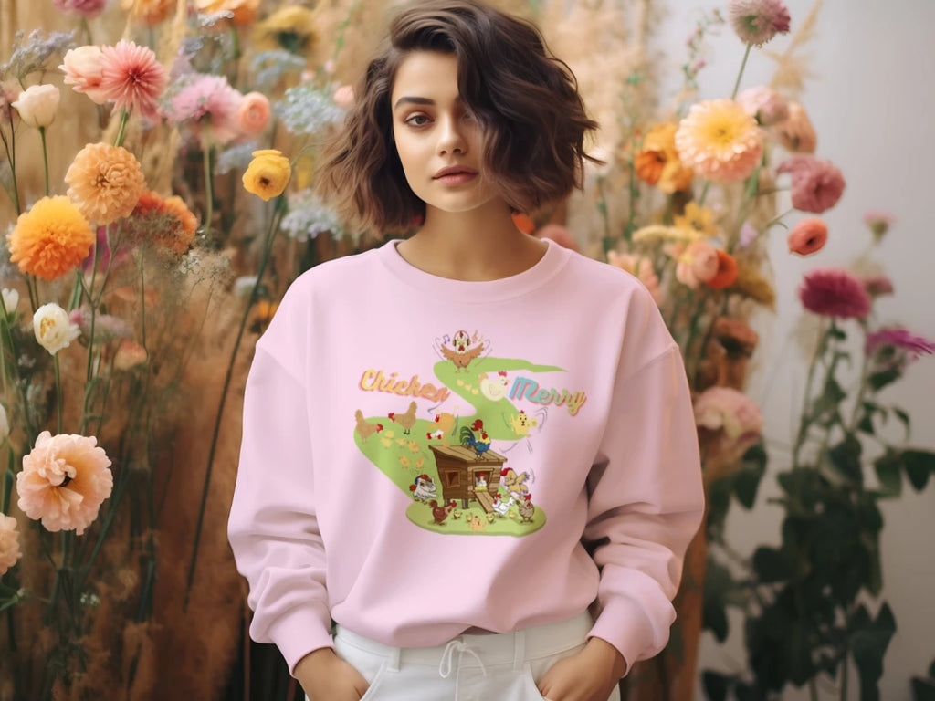 Chicken Merry Sweatshirt