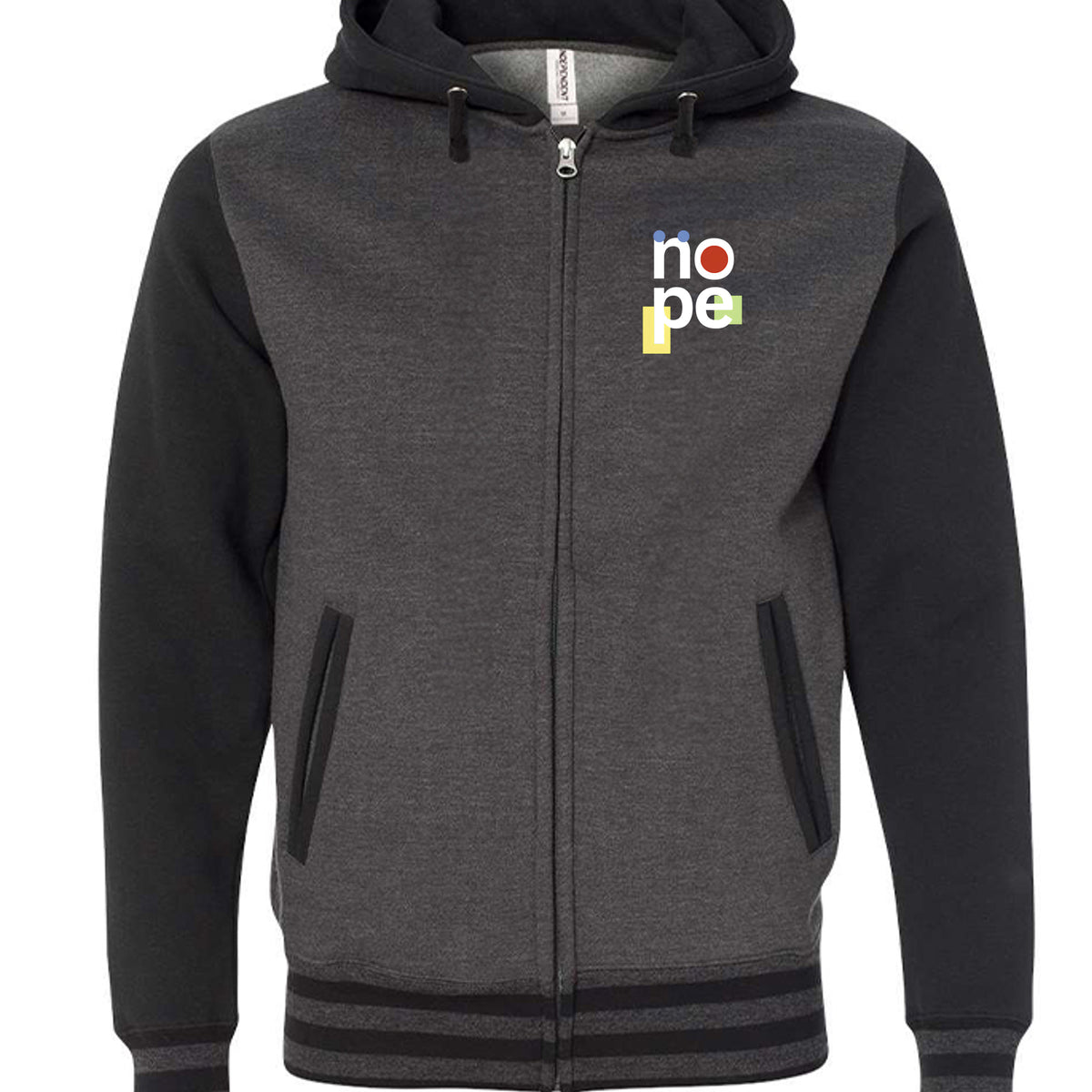 Charcoal Heather/ Black - IND45UVZ - FRONT