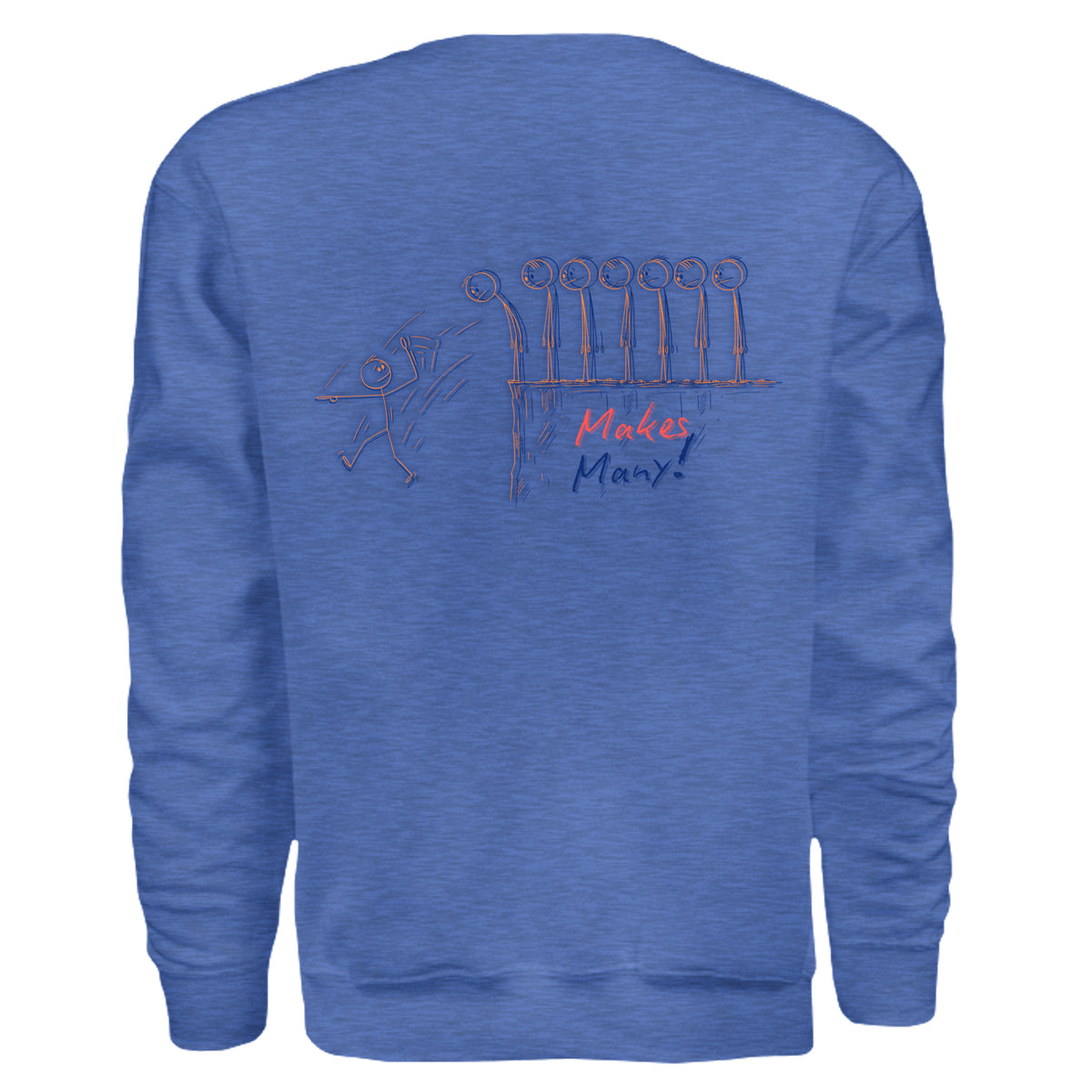 Heather Sport Royal - G180 - BACK
